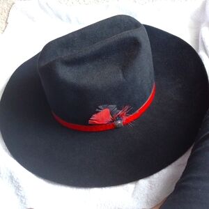 Rockmount Ranch Wear Men's Hat Style 1742 Black Wool Lined Sz 7